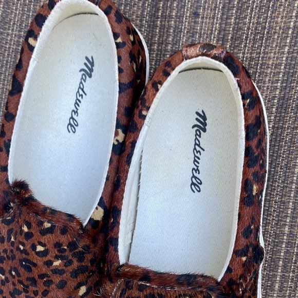 MADEWELL CALF HAIR SLIP ON SNEAKERS SIZE 6.5 WOMEN - Picture 4 of 9